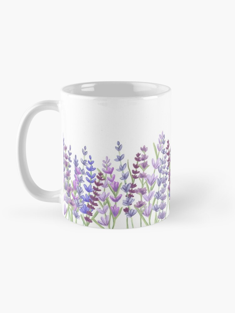 Watercolour painting of lavender - Purple painting Coffee Mug for