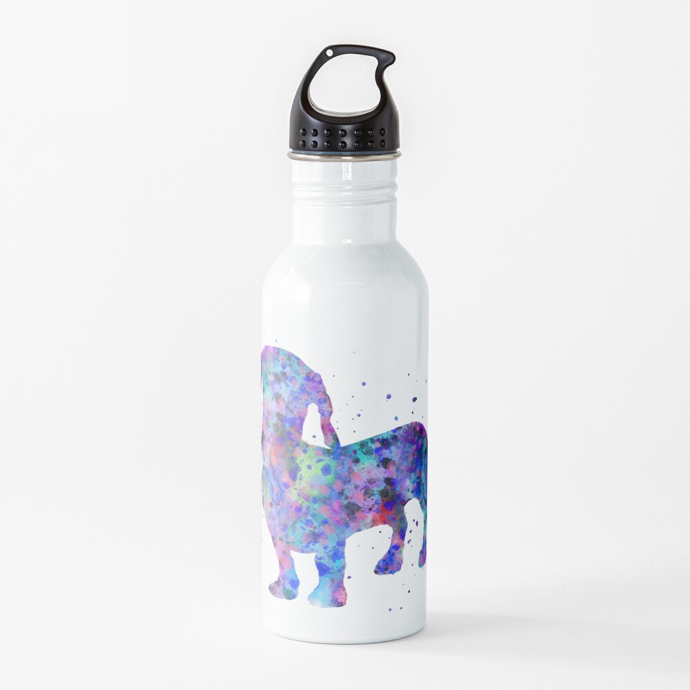 Dachshund, Dachshund dog, watercolor Dachshund Water Bottle
