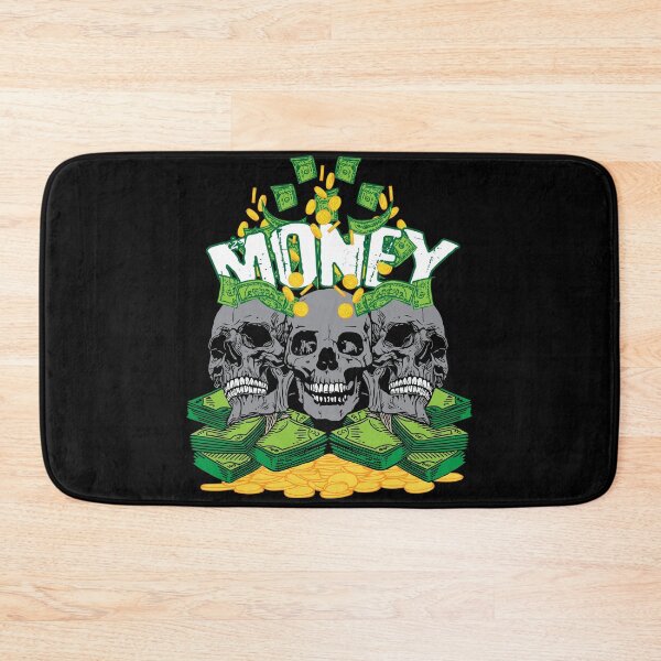 Item preview, Money Skull Gold Dollar Bills Euro Money designed and sold by tarek25.