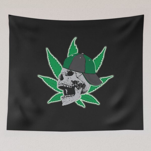 Item preview, Cool Marijuana skull designed and sold by tarek25.