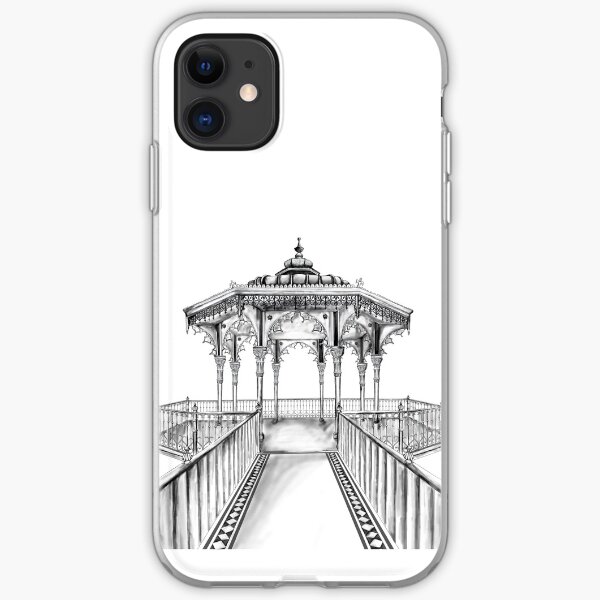 Brighton Bandstand illustration - Brighton beach iPhone Soft Case