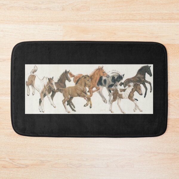 Item preview, Frolicking Foals Wrap designed and sold by BarbBarcikKeith.