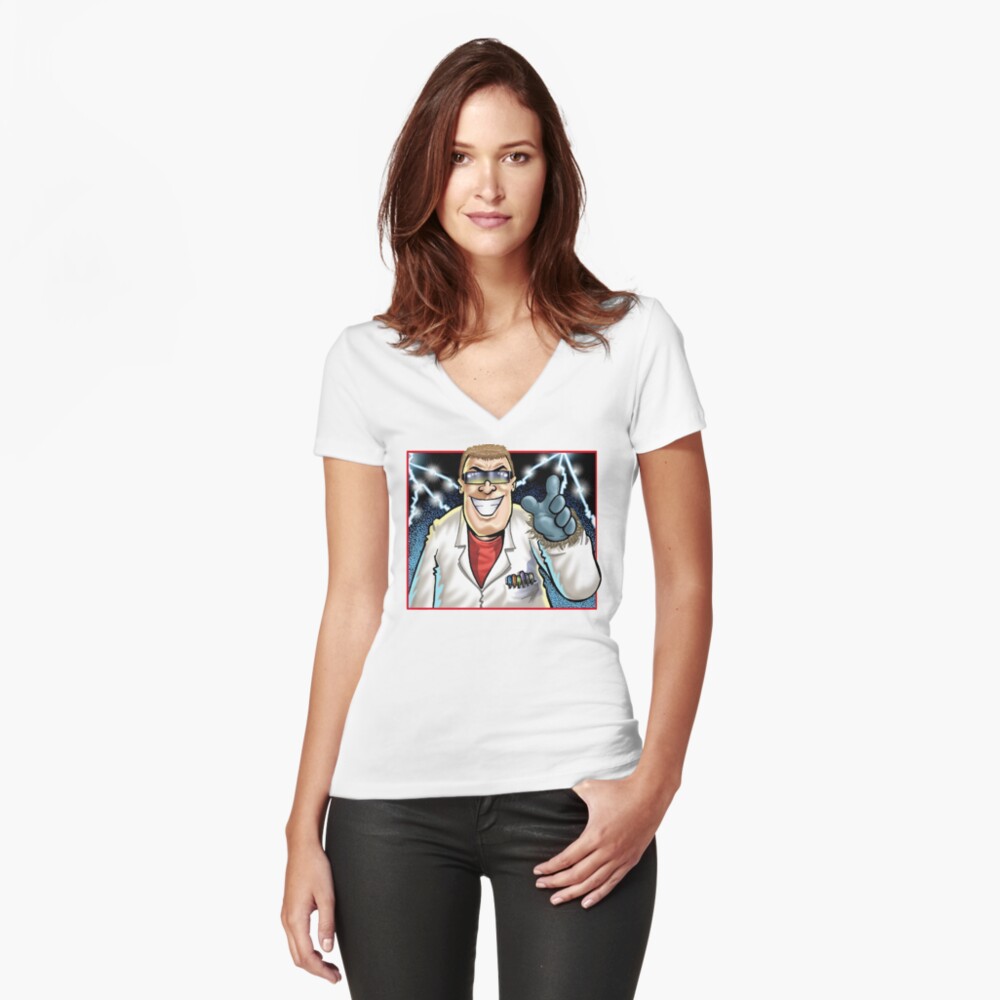 Item preview, Fitted V-Neck T-Shirt designed and sold by MCC73.