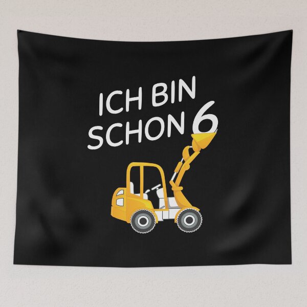 Item preview, Children 6th birthday excavator 6 years construction site designed and sold by 1681830934131.