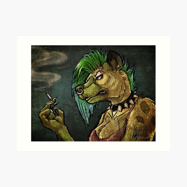 Punk Rock And The Blues Art Print