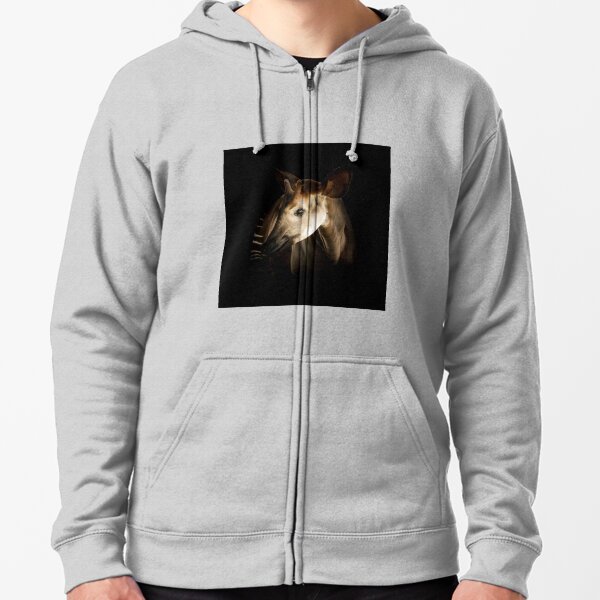 Forest Giraffe Zipped Hoodie