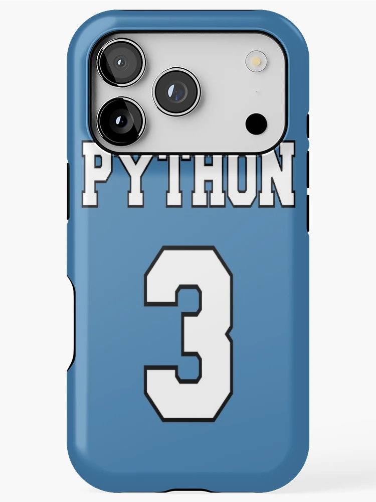 Thumbnail 1 of 4, iPhone Case, Python 3 - White on Blue Design for Python Programmers designed and sold by ramiro.