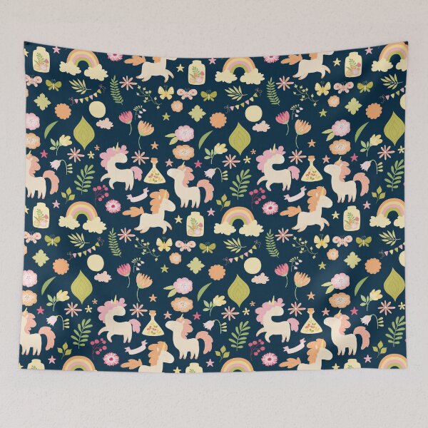 Item preview, Rainbow Unicorn Pattern  designed and sold by MclaughlinGifts.