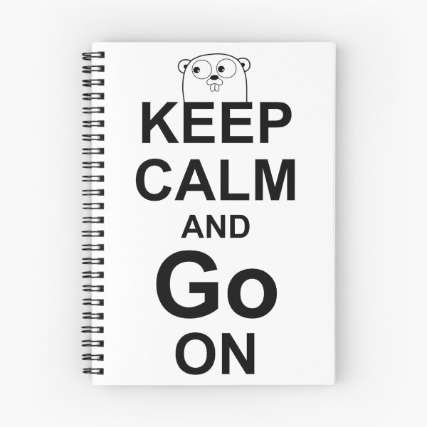 Item preview, KEEP CALM AND Go ON - Black on White Design for Go Programmers designed and sold by ramiro.