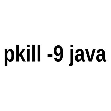 Artwork thumbnail, Speed up your computer: pkill -9 java • Programmer Humor by ramiro