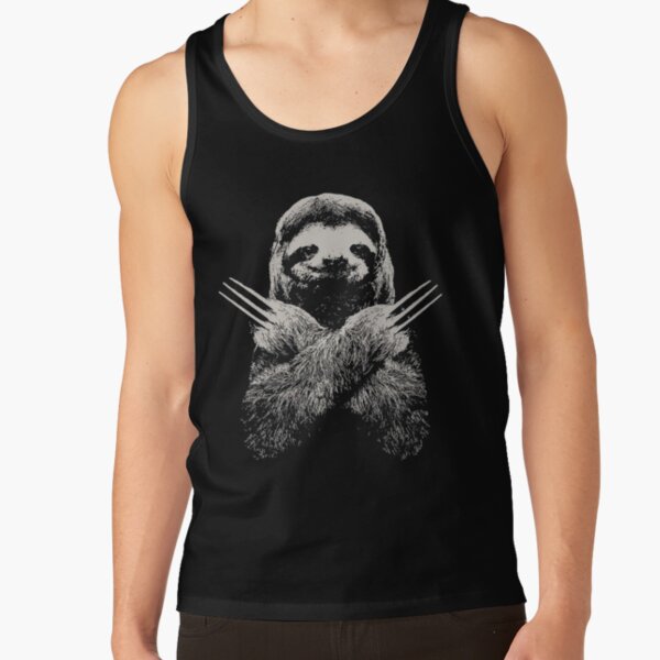Wolverine Sloth Funny Costume Best gift for lazy sloths lovers Tank Top