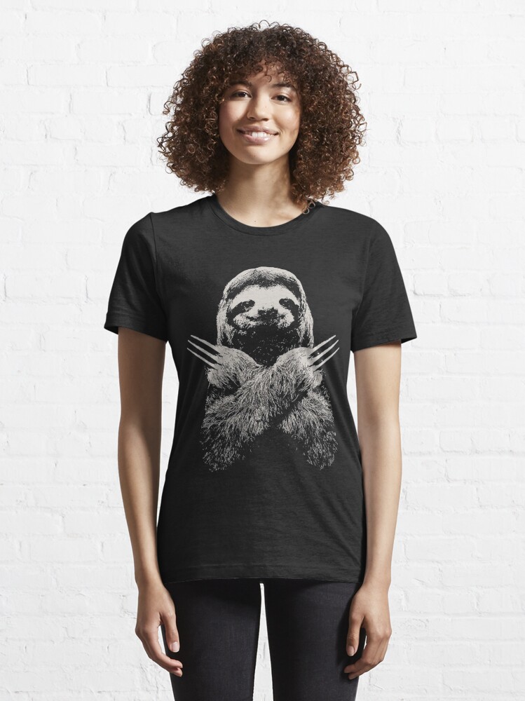 Alternate view of Wolverine Sloth Funny Costume Best gift for lazy sloths lovers Essential T-Shirt