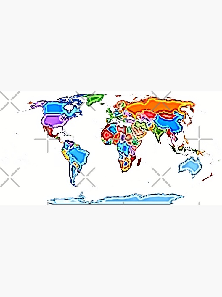 Painting Style Colored World Map by ramiro