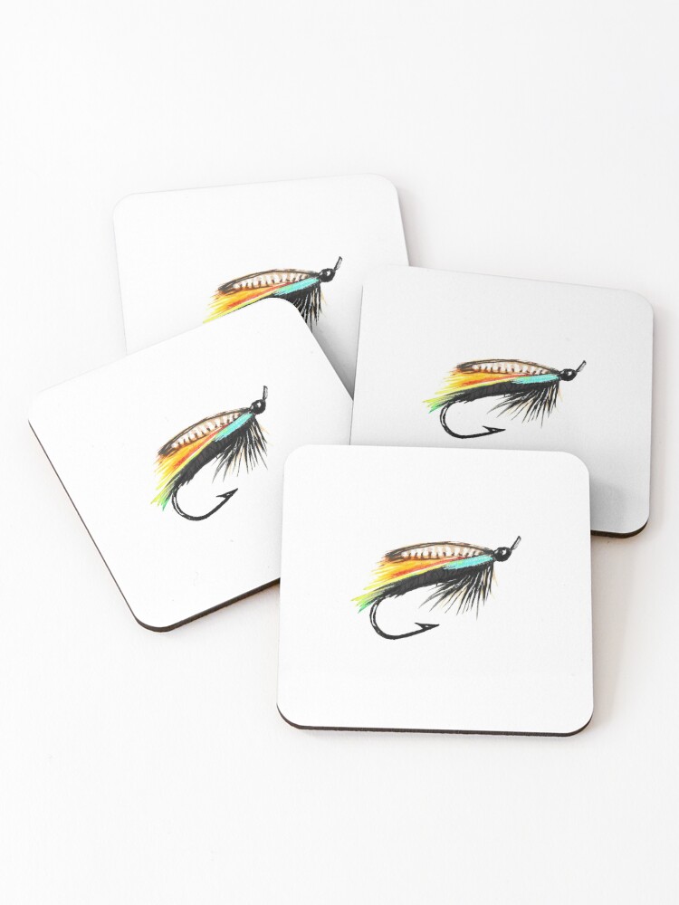 Trout Fly Lure Coasters (Set of 4) for Sale by Elyse970