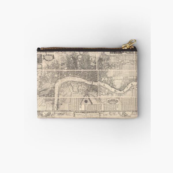 Item preview, Antique map of London England  designed and sold by robzeeart.
