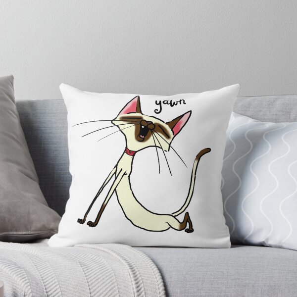 Item preview, Sleepy Siamese Cat, Cat Stretch, Siamese Cat Lover, Cartoon Siamese designed and sold by Furkid Studio.