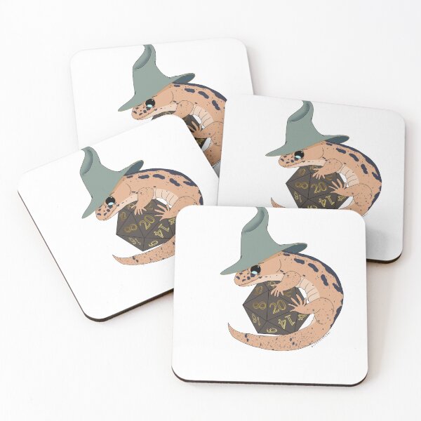 Item preview, DnD Wizard Lizard- Mint and Brown designed and sold by LordGraceArt.