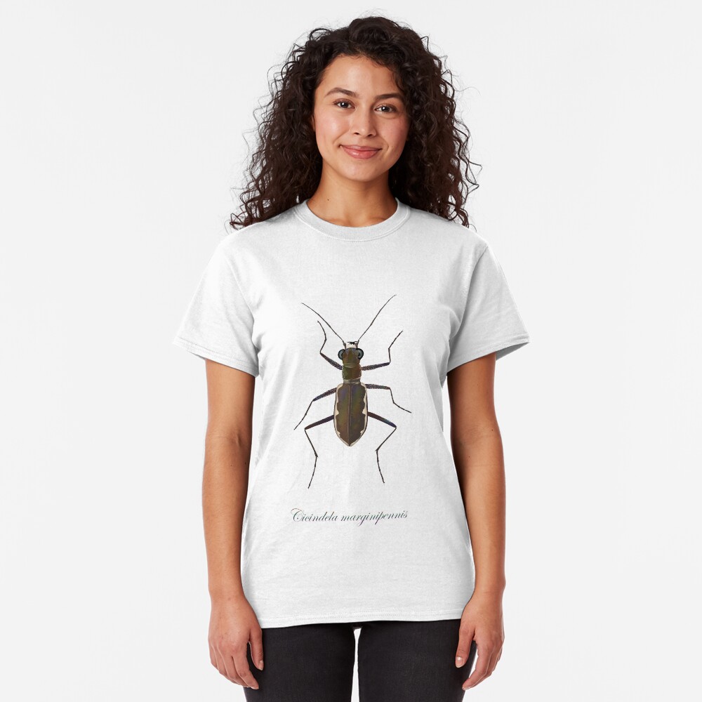 Cobblestone tiger beetle, Cicindela marginipennis Classic T-Shirt