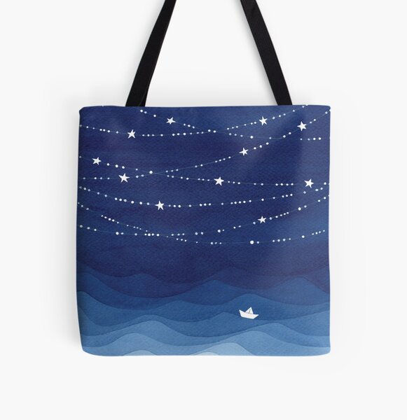 Vista previa del artículo con la obra «Guirnalda de estrellas IV, acuarela náutica», diseñado y vendido por VApinx.