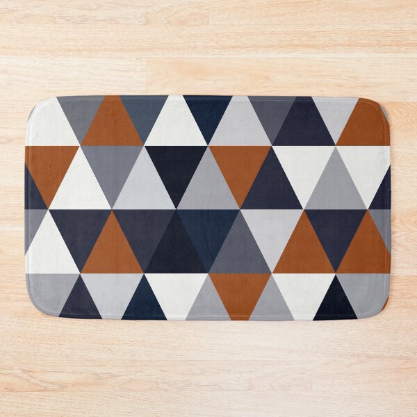 Item preview, Navy and Rust Triangles I designed and sold by BlertaDK.