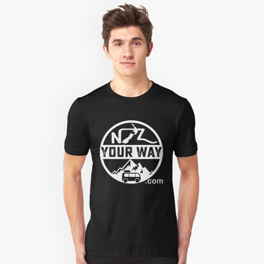 NZYourWay.com travel site logo Slim Fit T-Shirt