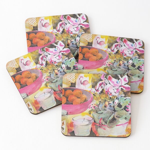 Item preview, Citrus and cyclamen, Kirstin White, watercolour. designed and sold by Kirstin White.