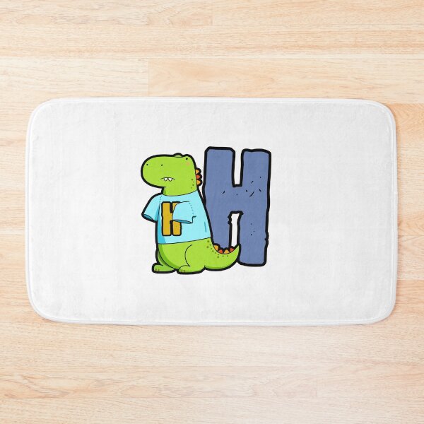 Item preview, Alphabet Letter H Cute T-Rex  designed and sold by kidsmonogram.