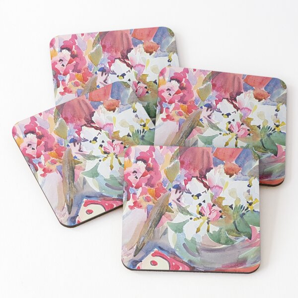 Item preview, Rhododendron and glass, Kirstin White, watercolour. designed and sold by Kirstin White.