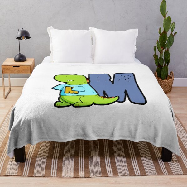 Item preview, Alphabet Letter M Cute T-Rex designed and sold by kidsmonogram.