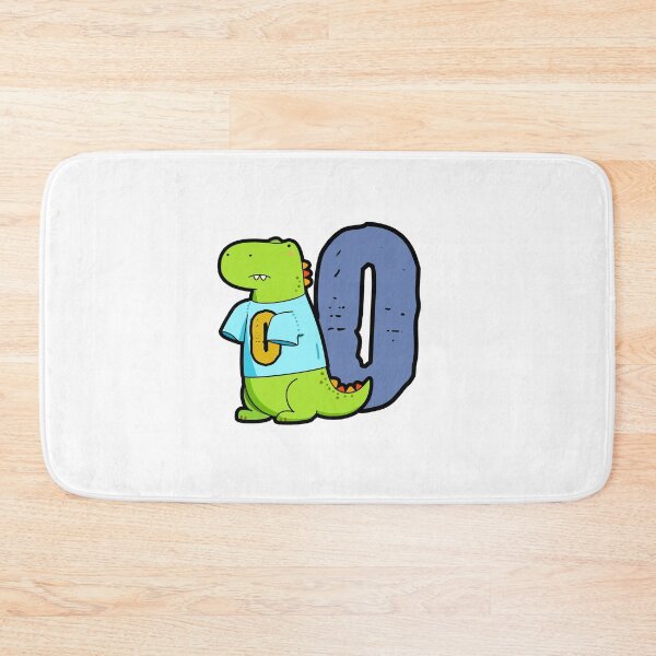 Item preview, Alphabet Letter O Cute T-Rex  designed and sold by kidsmonogram.