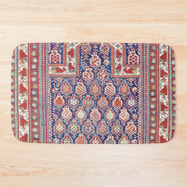 Item preview, Marasali Shirvan East Caucasus Rug Print designed and sold by Vicky Brago-Mitchell®.