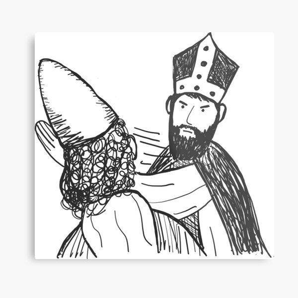 St. Nicholas and Arius Metal Print