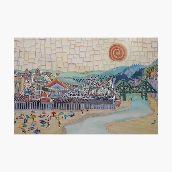 Santa Cruz Boardwalk Photographic Print