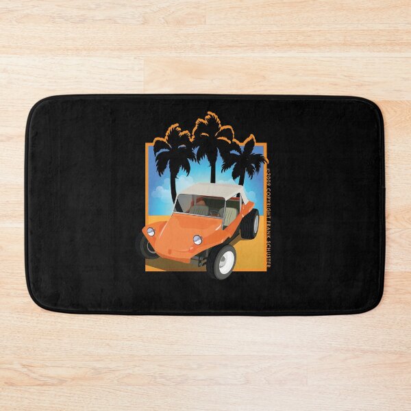 Item preview, Orange Dune Buggy on Beach with Palms and Sky designed and sold by Frank Schuster.