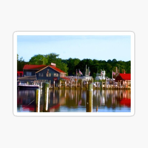 Item preview, Crab and Steak House at St Michaels, Maryland Harbor designed and sold by Polly Peacock.