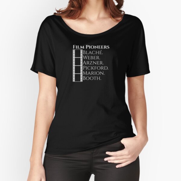 Historic Women Film Pioneers in White Relaxed Fit T-Shirt