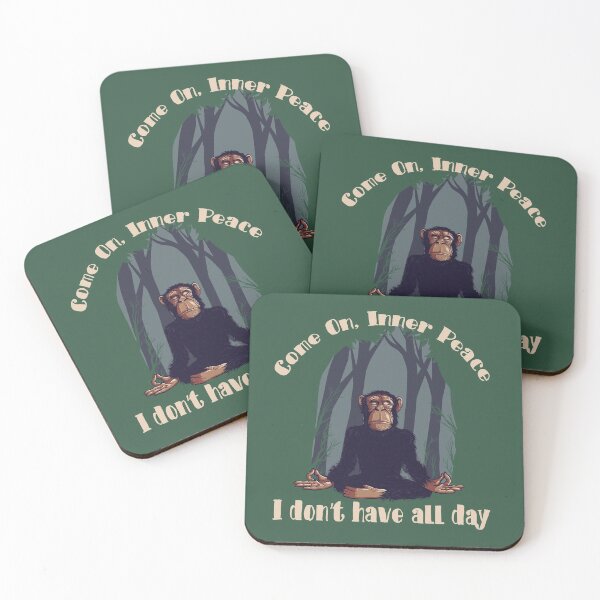 Item preview, Inner Peace Chimpanzee Design designed and sold by MclaughlinGifts.