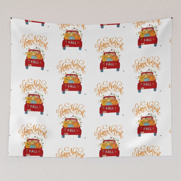 Item preview, Happy Harvest Autumn Season Fall Pumpkin Truck  designed and sold by DoubleBrush.