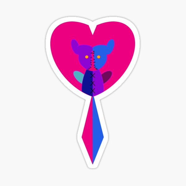 Torn teddy Sticker