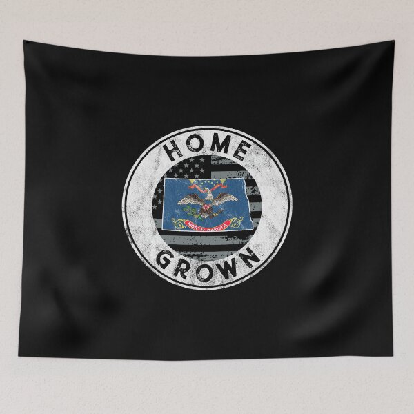 Item preview, North Dakota Native Home Grown State American Flag Pride Premium design designed and sold by CreatedByHeidi.