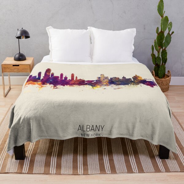 Aperçu de l'œuvre Albany New York Skyline créée et vendue par ArtPrints.