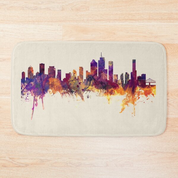 Item preview, Brisbane Australia Skyline designed and sold by ArtPrints.