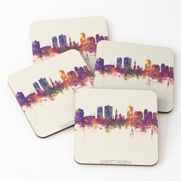 Item preview, Christchurch New Zealand Skyline designed and sold by ArtPrints.