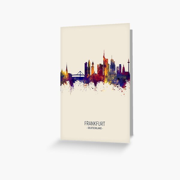 Item preview, Frankfurt Germany Skyline designed and sold by ArtPrints.