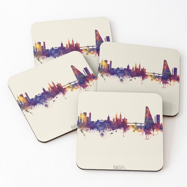 Item preview, Basel Switzerland Skyline designed and sold by ArtPrints.