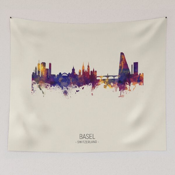 Item preview, Basel Switzerland Skyline designed and sold by ArtPrints.