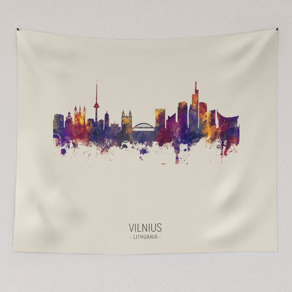 Item preview, Vilnius Lithuania Skyline designed and sold by ArtPrints.