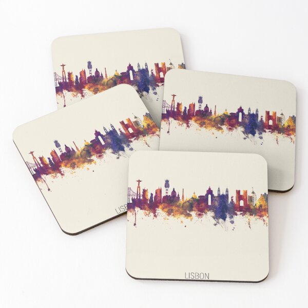 Item preview, Lisbon Portugal Skyline designed and sold by ArtPrints.