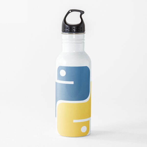 Colored Python Logo Artwork Water Bottle
