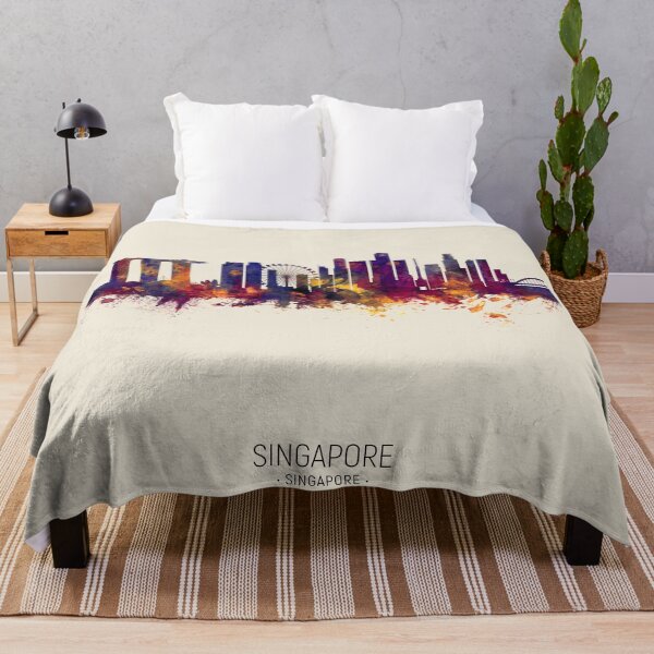 Aperçu de l'œuvre Singapore Skyline créée et vendue par ArtPrints.